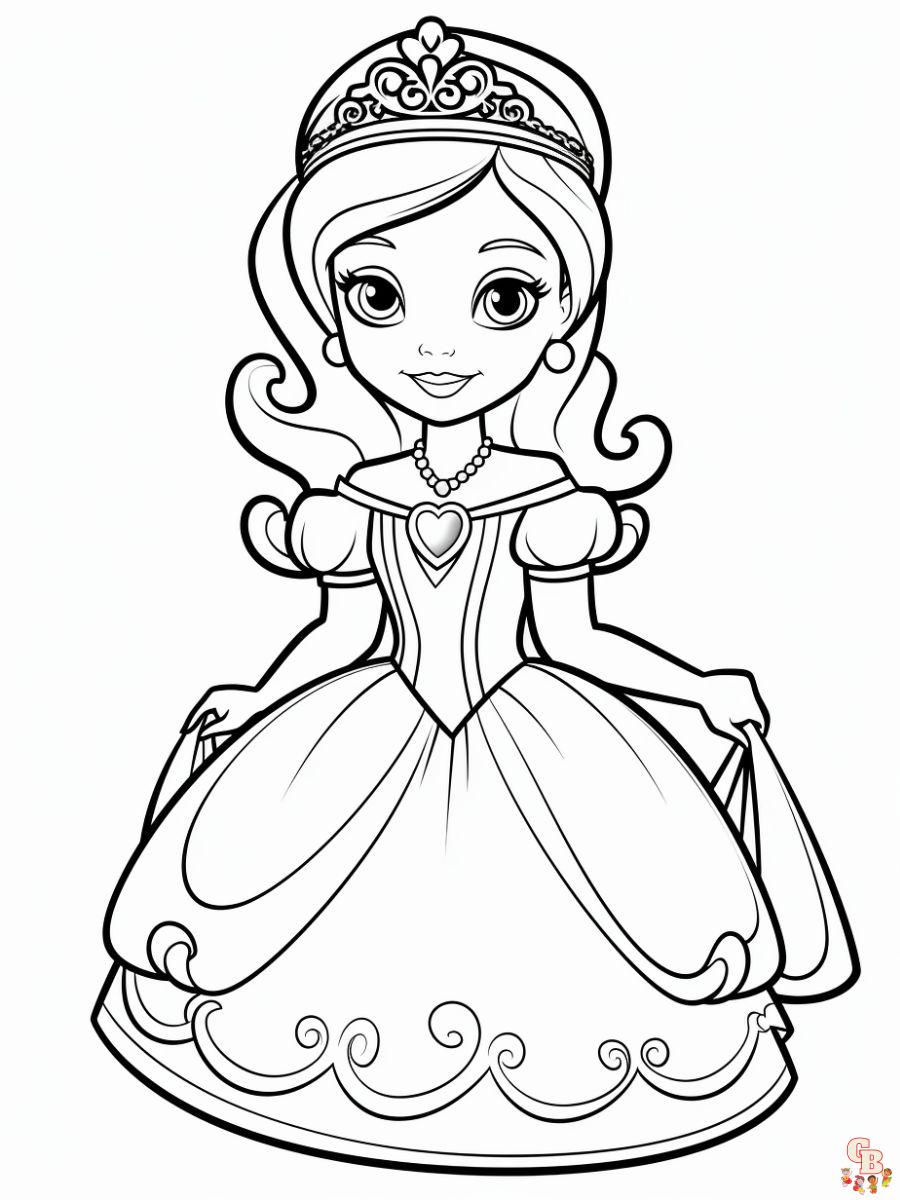 dibujos de la princesa sofia para colorear printable