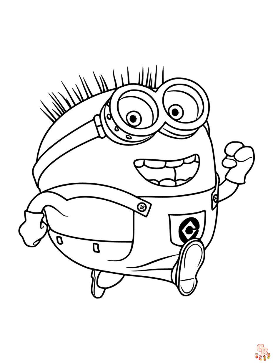 print minion coloring pages