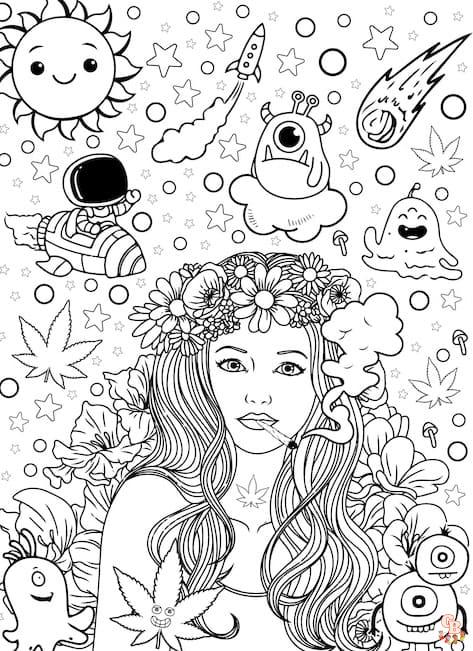 printable Stoner coloring page free