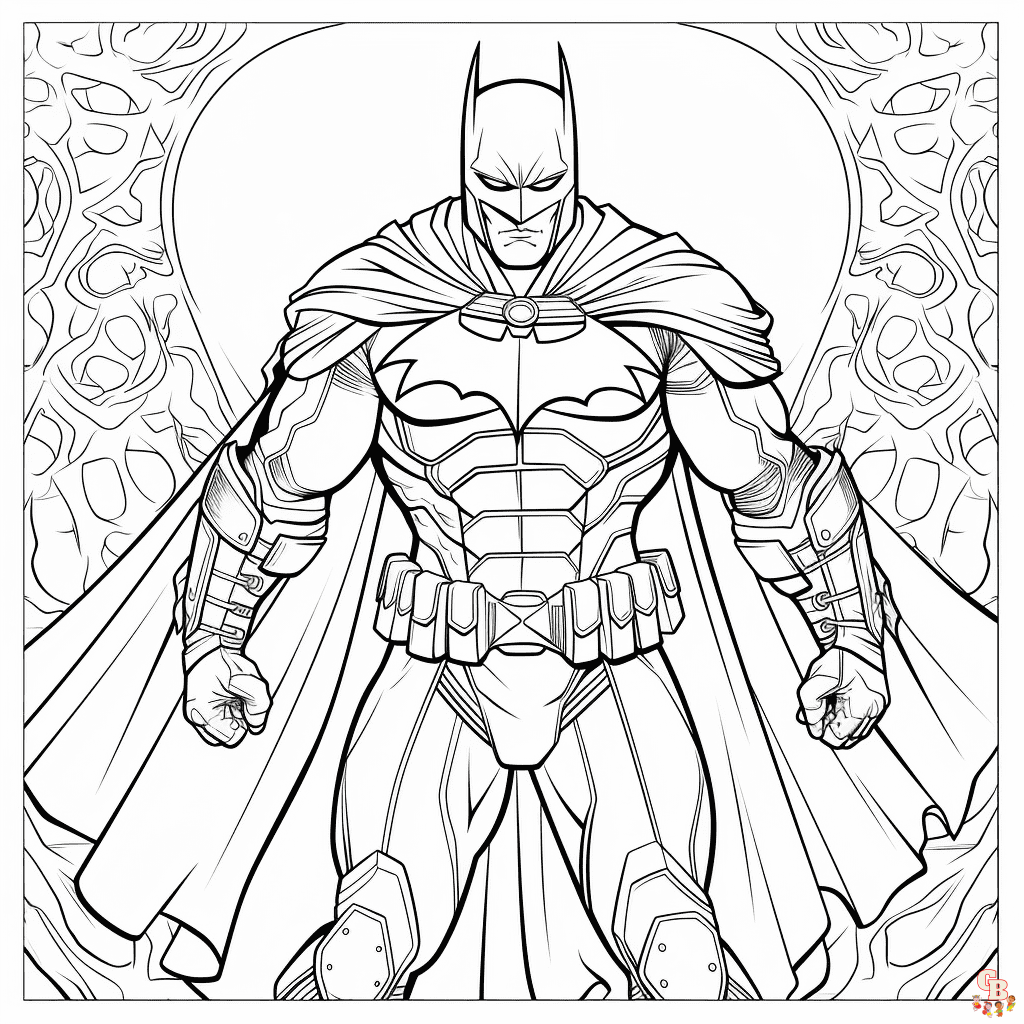 chibi batman coloring pages