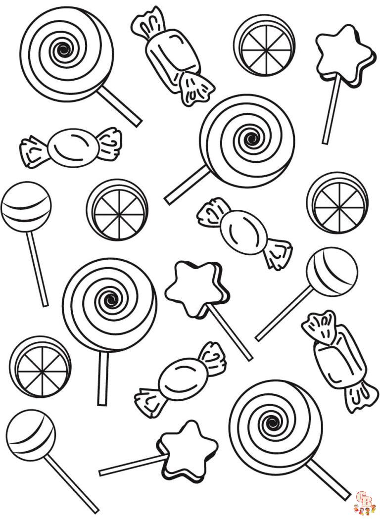 Printable Candy Coloring Pages Free For Kids And Adults