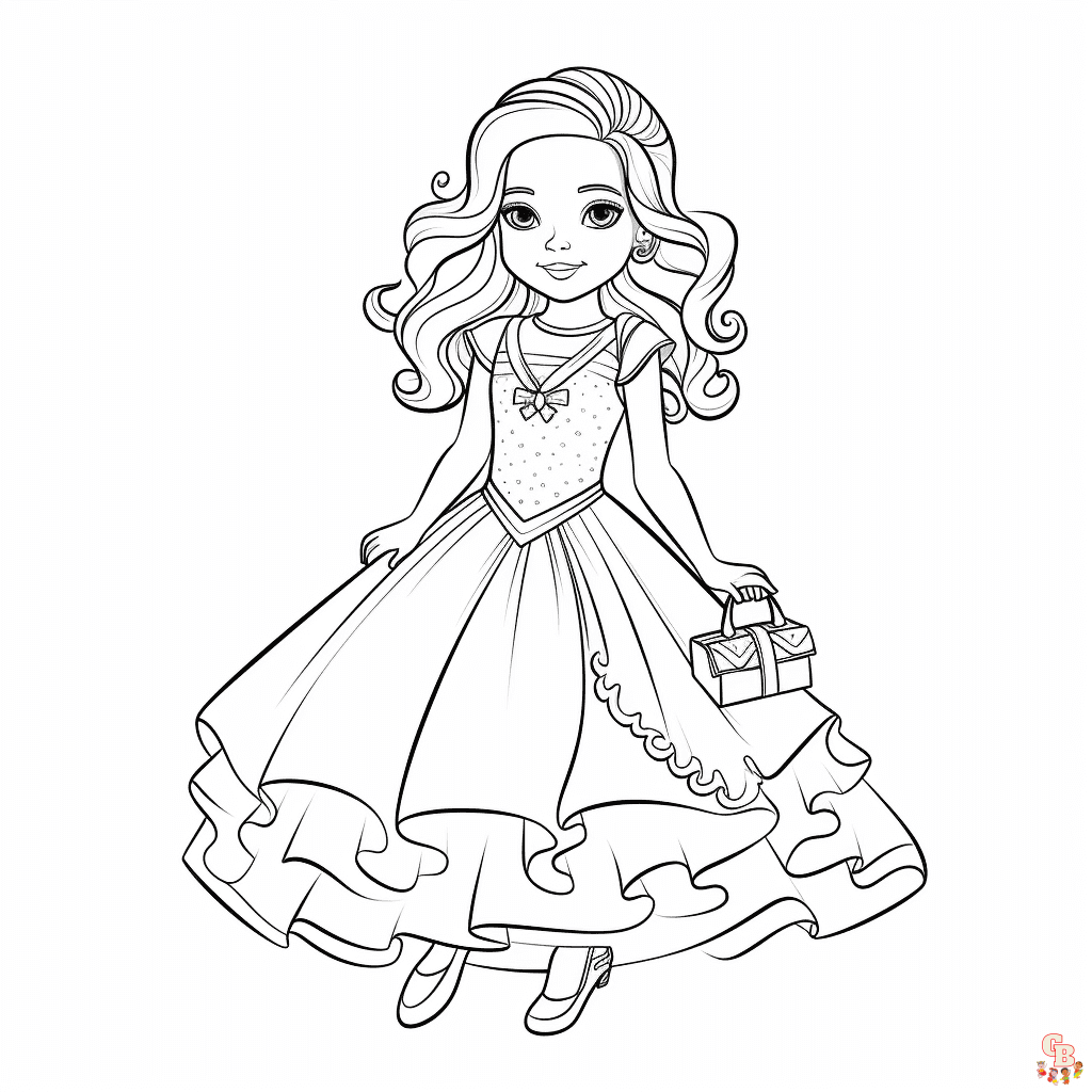 fashion coloring pages for girls printable