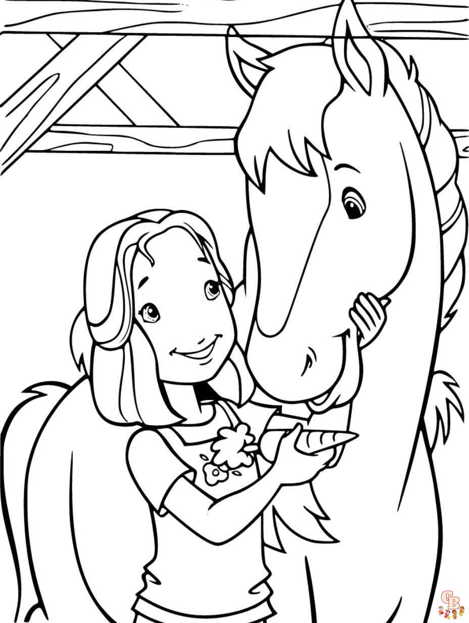 printable horse coloring page free