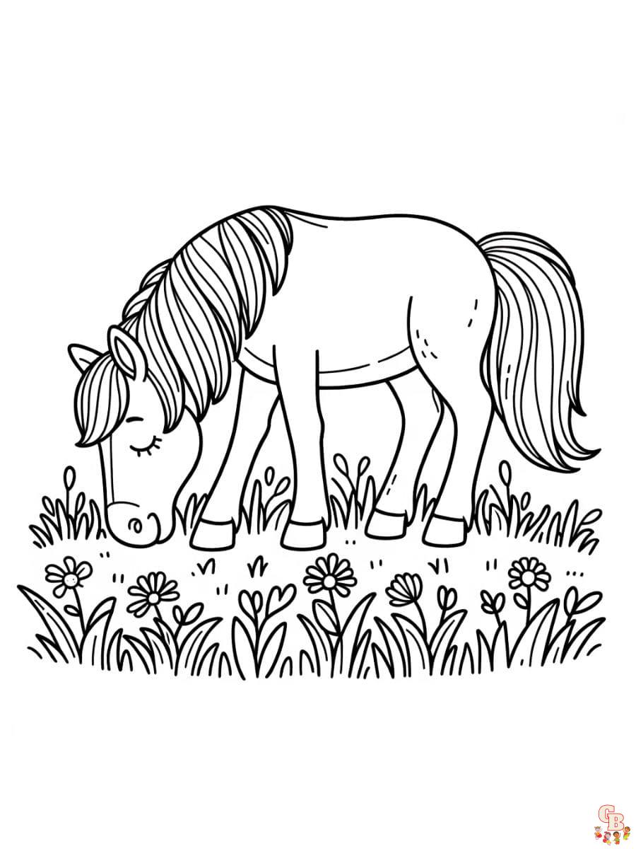 printable horse coloring pages