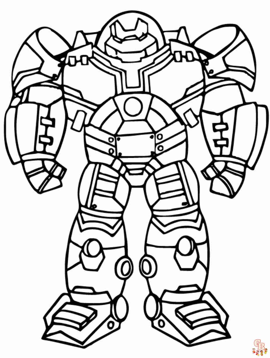 printable hulk buster coloring pages