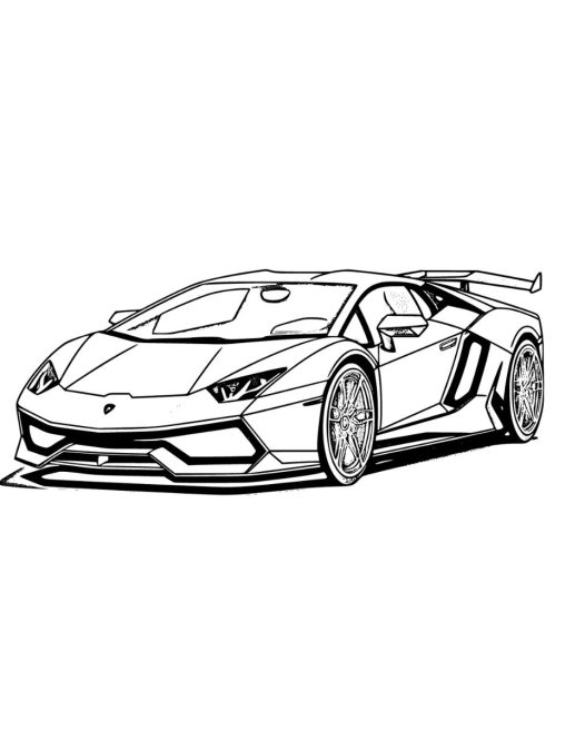 Lamborghini Coloring Pages - Get Free Printables At Gbcoloring