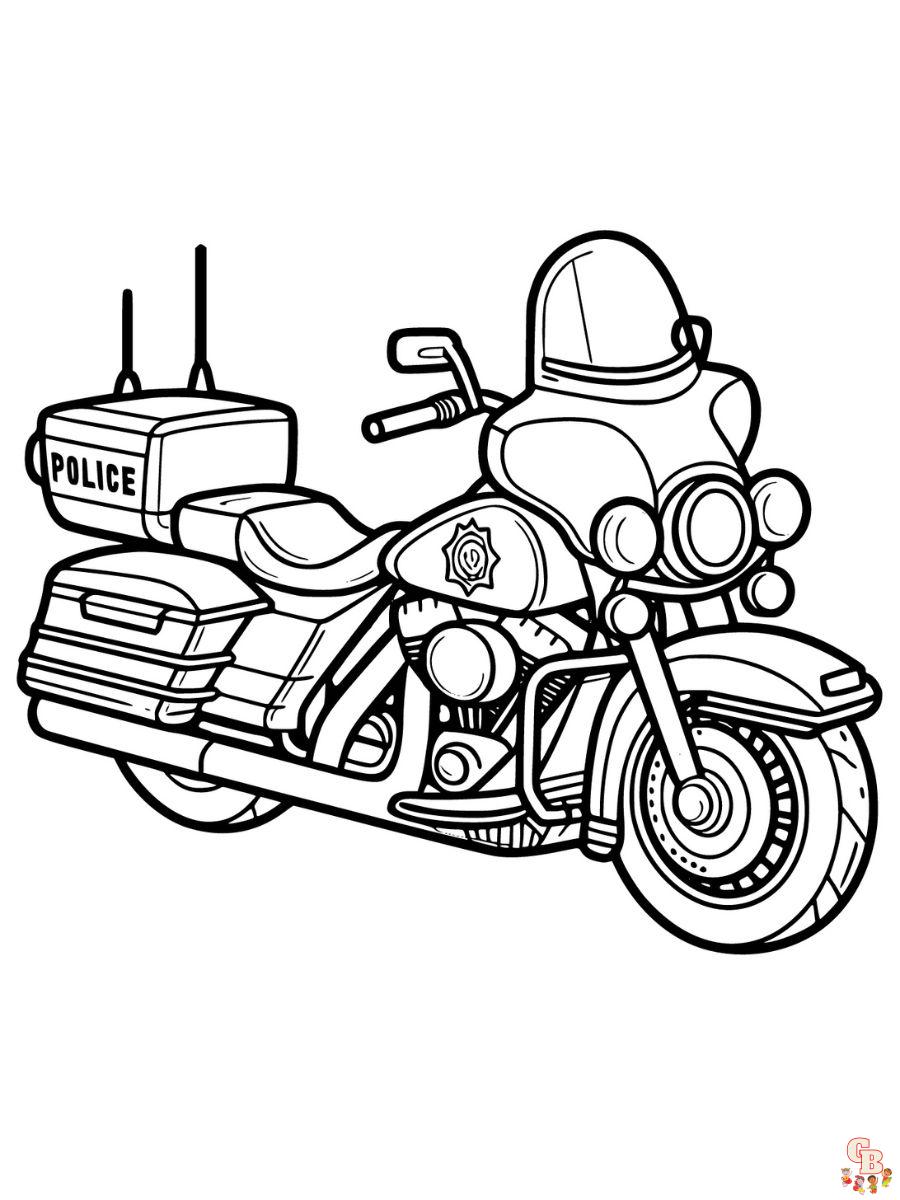 printable police coloring pages
