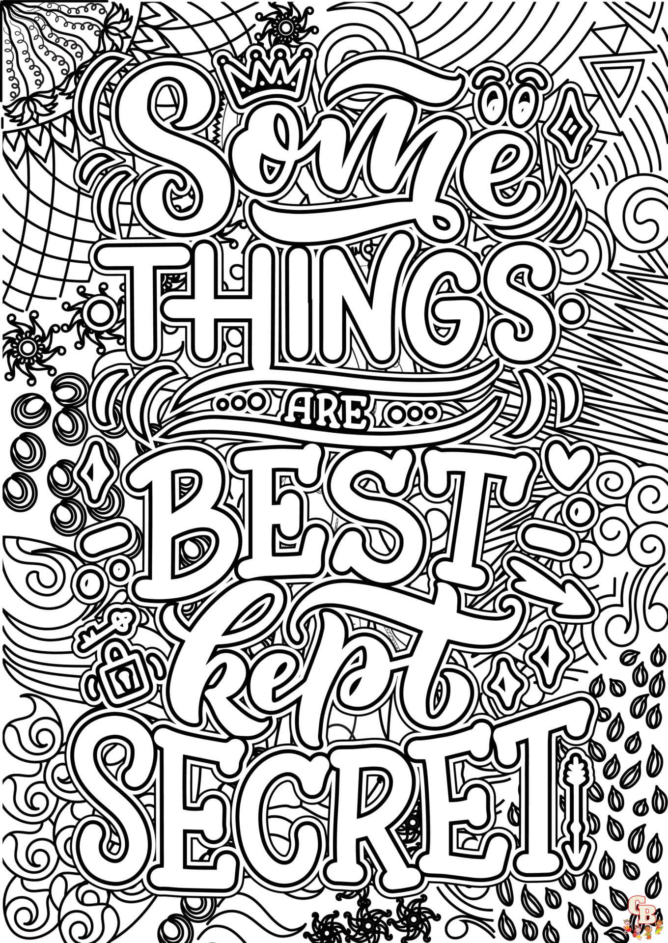 Quotes Coloring Pages