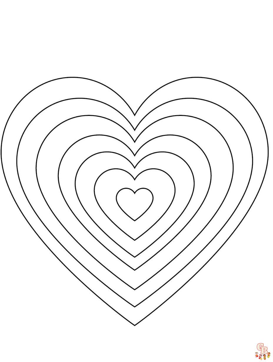 heart coloring pages