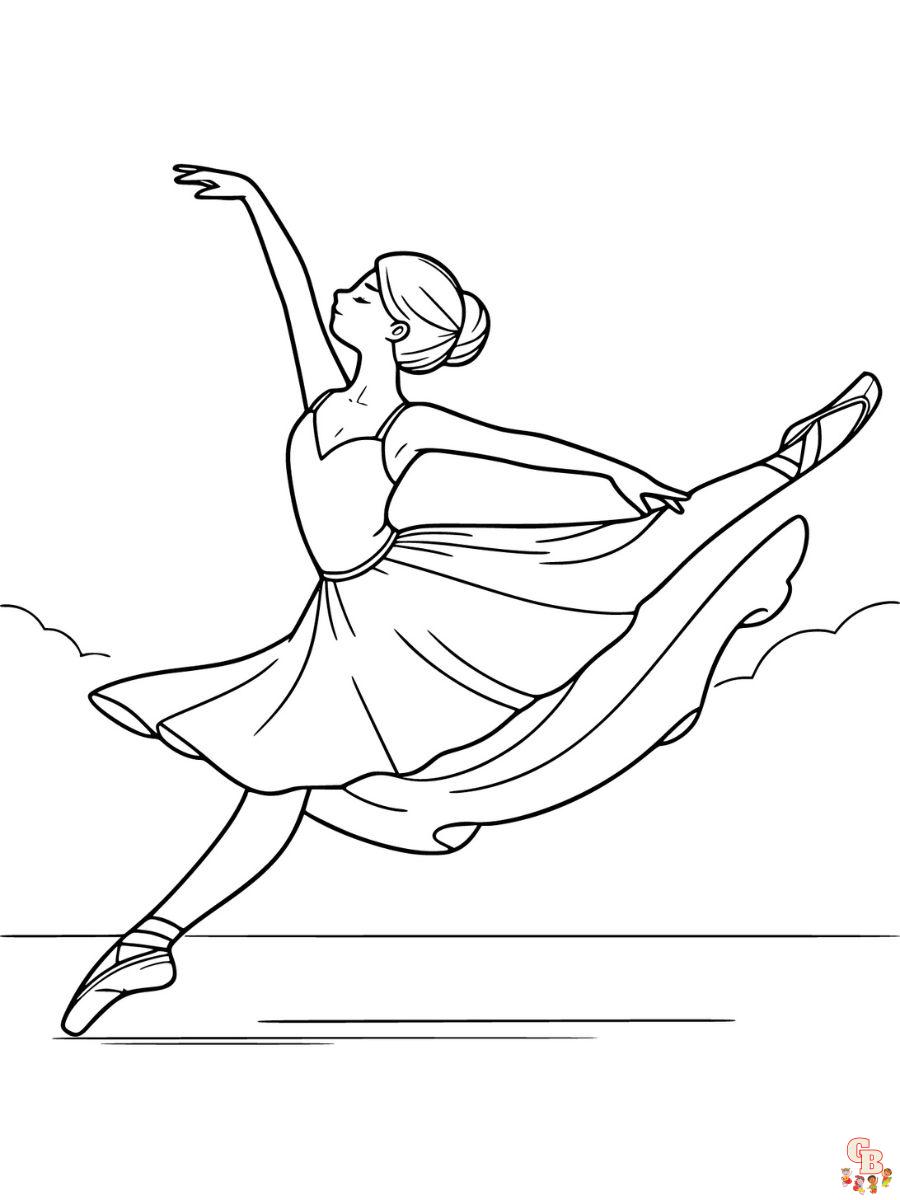realistic ballerina coloring pages for adults