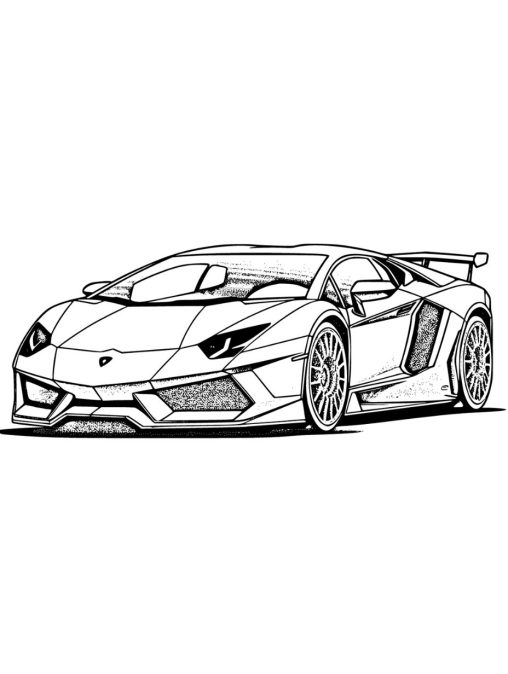 Lamborghini Coloring Pages - Get Free Printables at GBcoloring