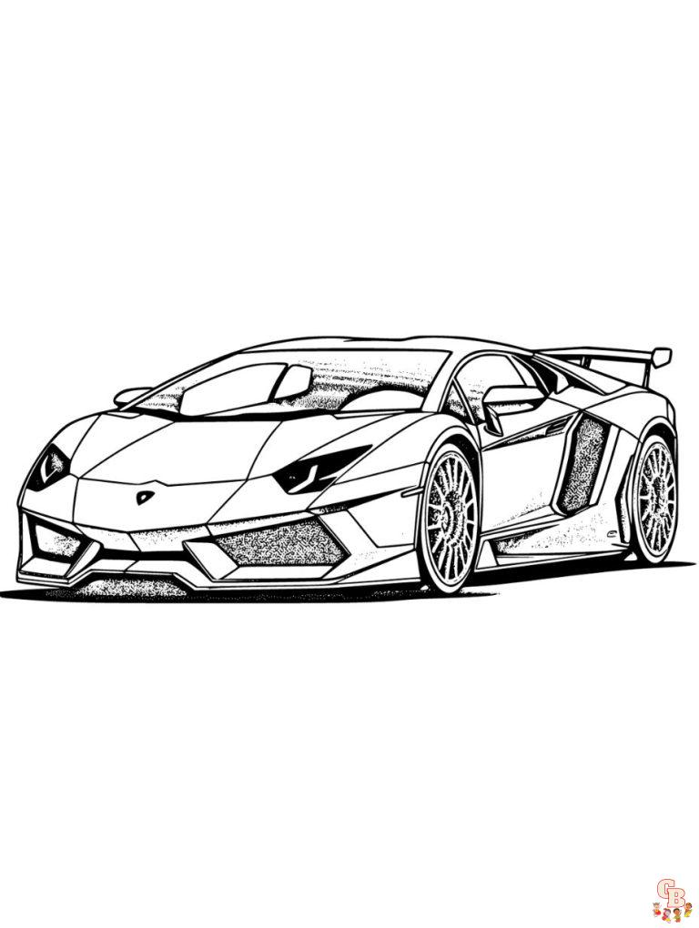 Lamborghini Coloring Pages Get Free Printables At Gbcoloring