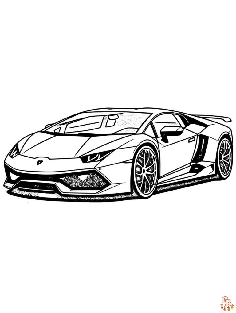 Lamborghini Coloring Pages - Get Free Printables at GBcoloring