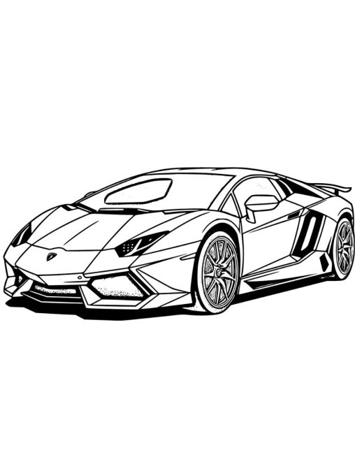 Lamborghini Coloring Pages - Get Free Printables at GBcoloring