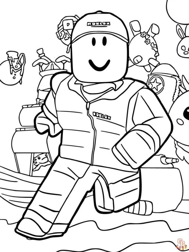 Free Roblox Coloring Pages for Kids to Print | GBcoloring