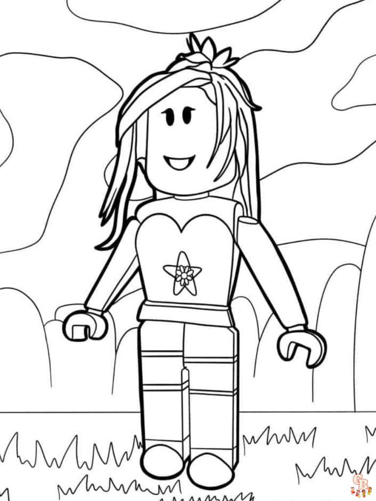 Free Roblox Coloring Pages for Kids to Print | GBcoloring