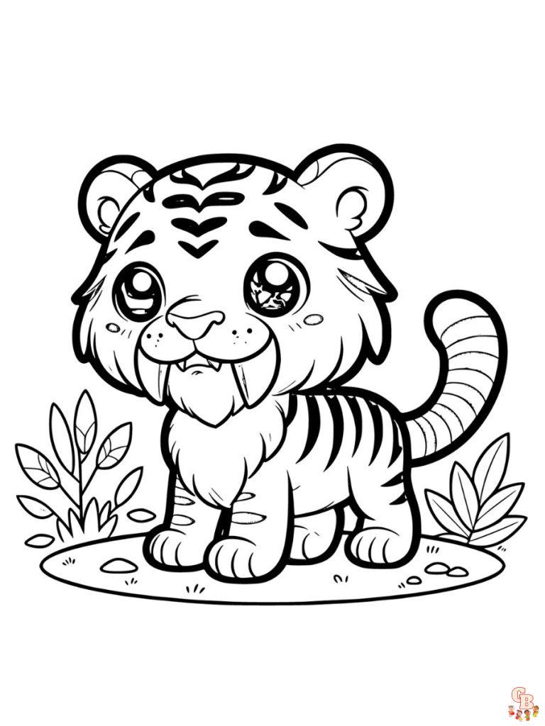 Tiger Coloring Pages - Print & Color for Fun | GBcoloring