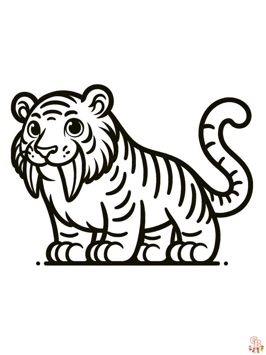 Tiger coloring pages