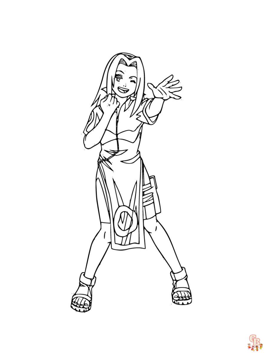 sakura coloring pages for adults