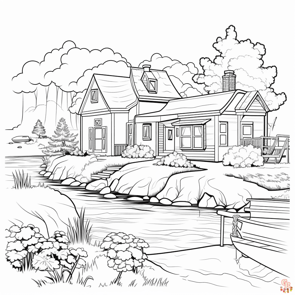 scenery coloring pages to print