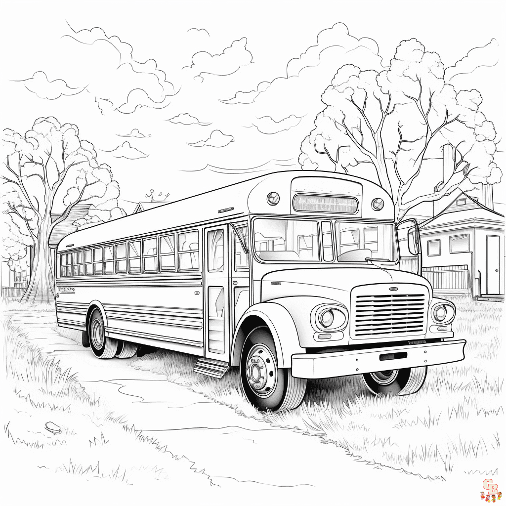 school bus Coloring Sheets