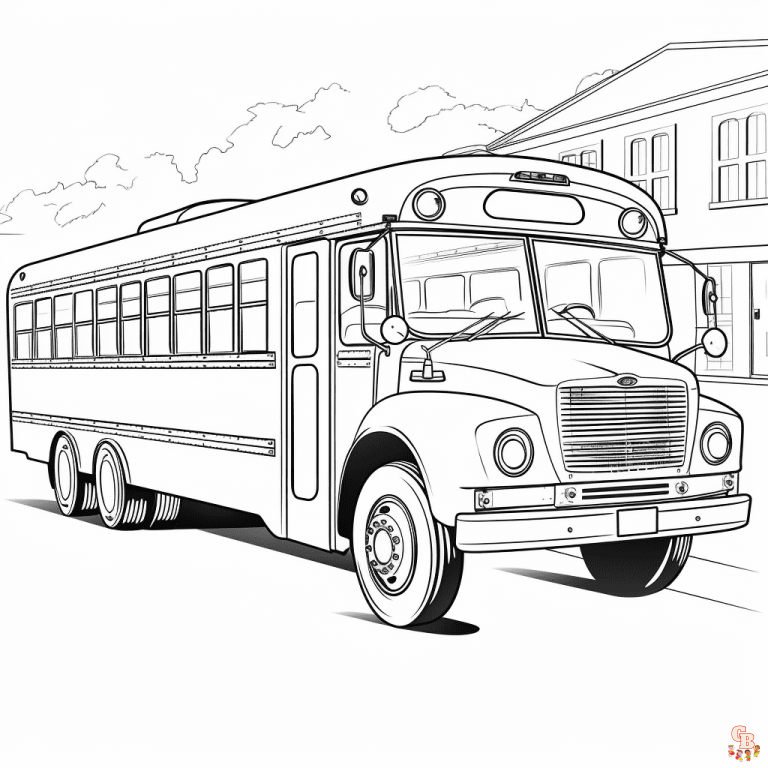 Printable School Bus Coloring Pages Free For Kids And Adults