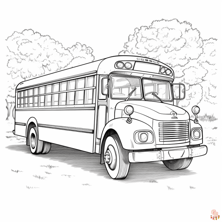 Printable School Bus Coloring Pages Free For Kids And Adults