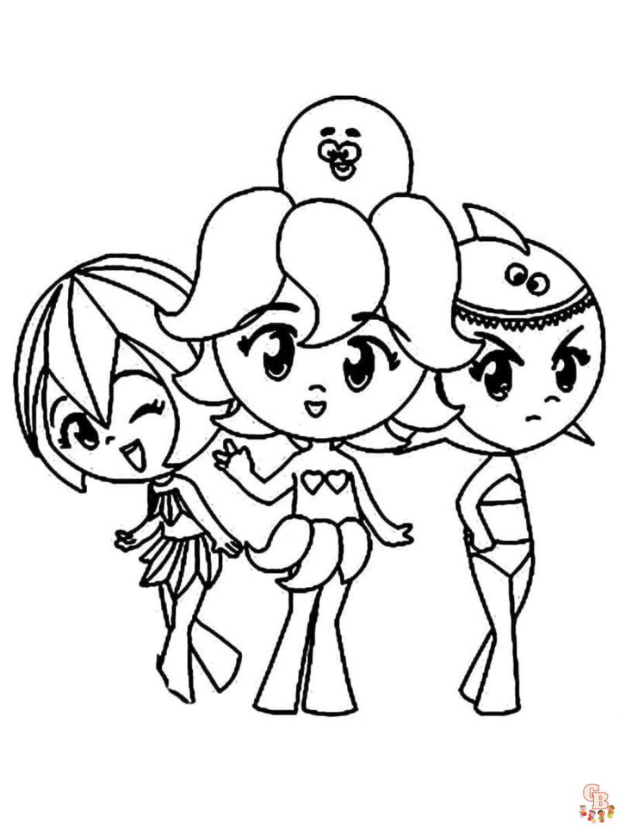 sea princesses coloring pages