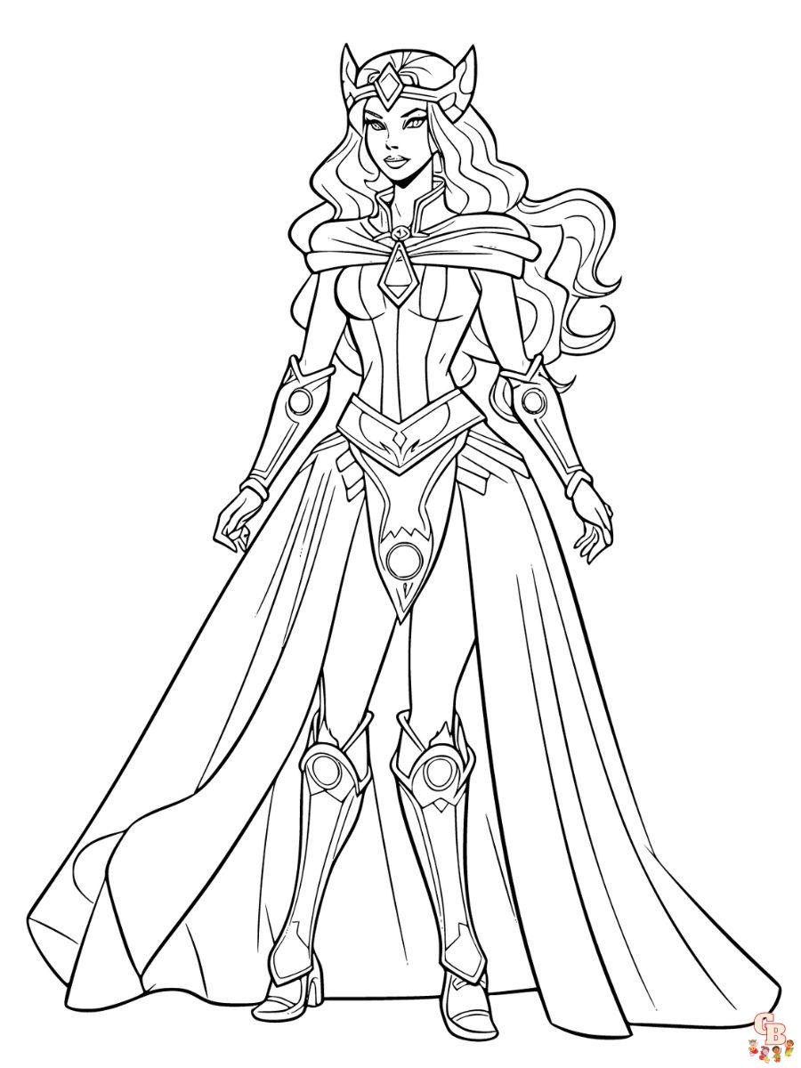 she ra and the princesses of power coloring pages reboot