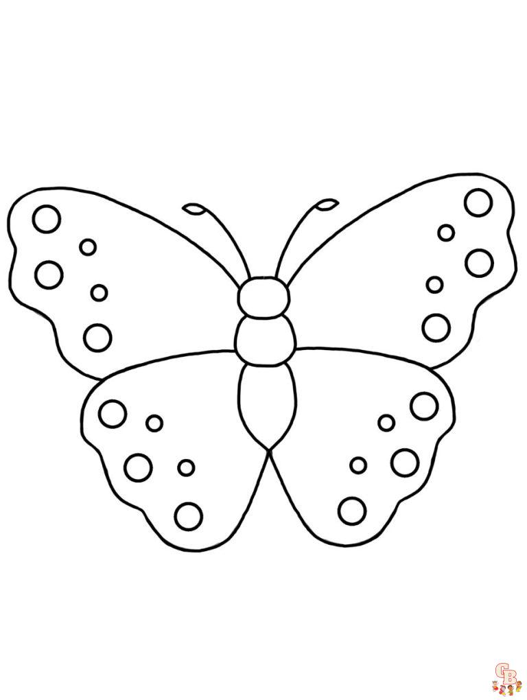 Flutter into Fun with Preschool Butterfly Coloring Pages