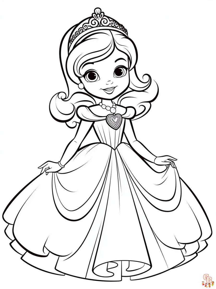 Princesa Sofia desenhos para colorir