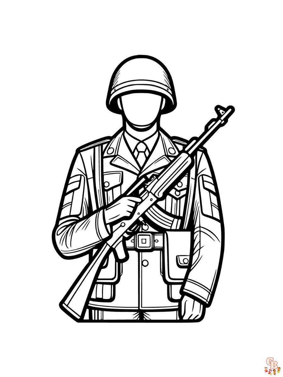 soldier coloring pages