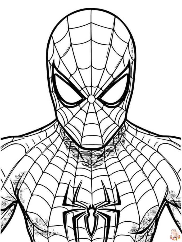 10 Creative Spiderman Coloring Pages with Color Guides: Unleash Your Inner Web-Slinger!