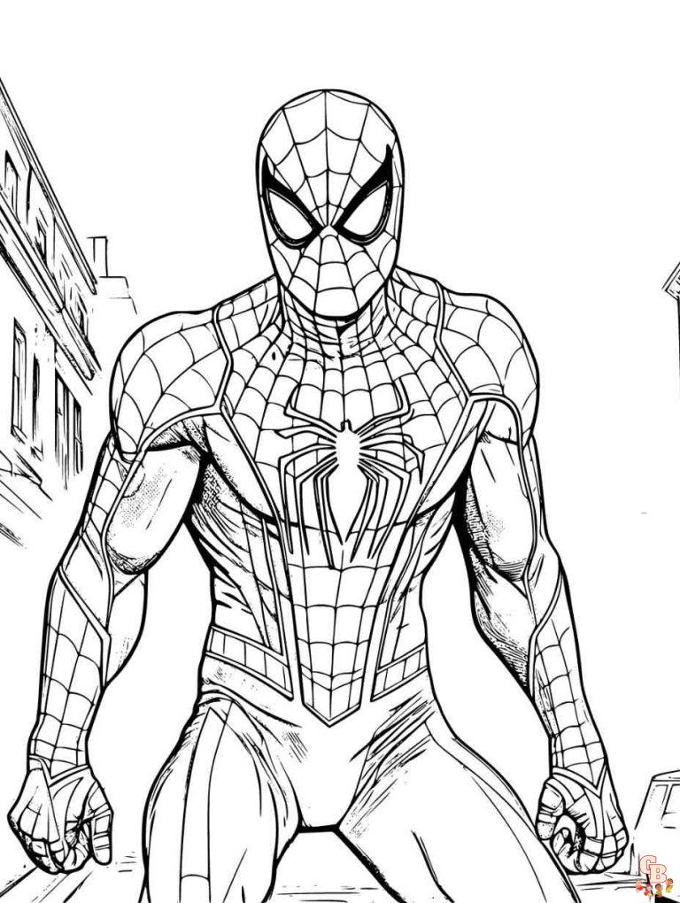 10 Spider-Man Face Coloring Pages to Print Now