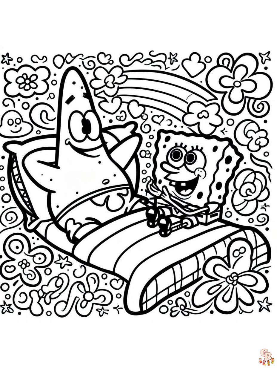 spongebob coloring pages to print