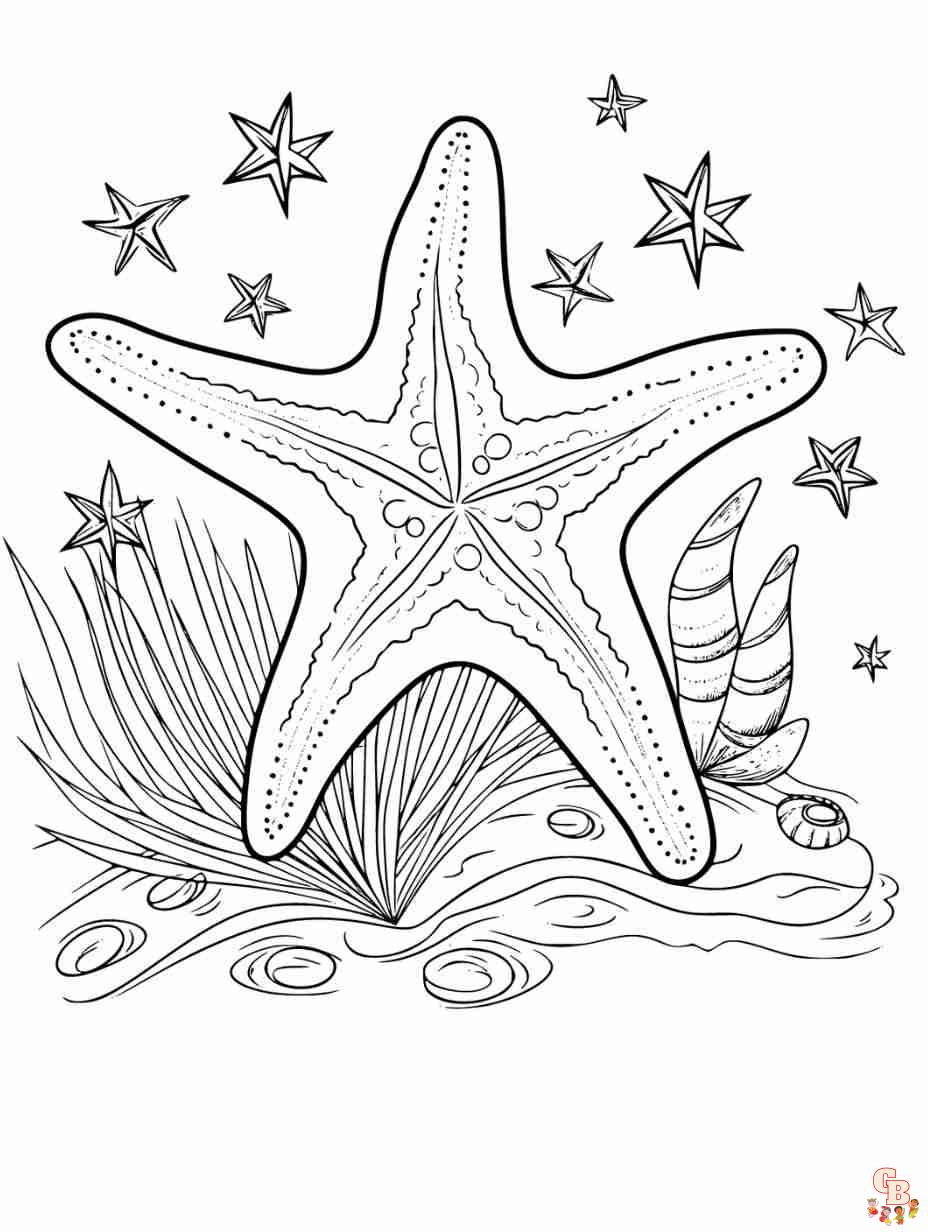star fish coloring pages