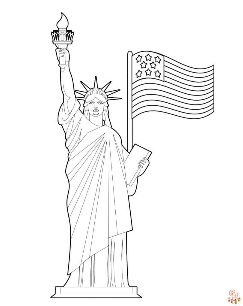 statue of liberty Coloring Sheets