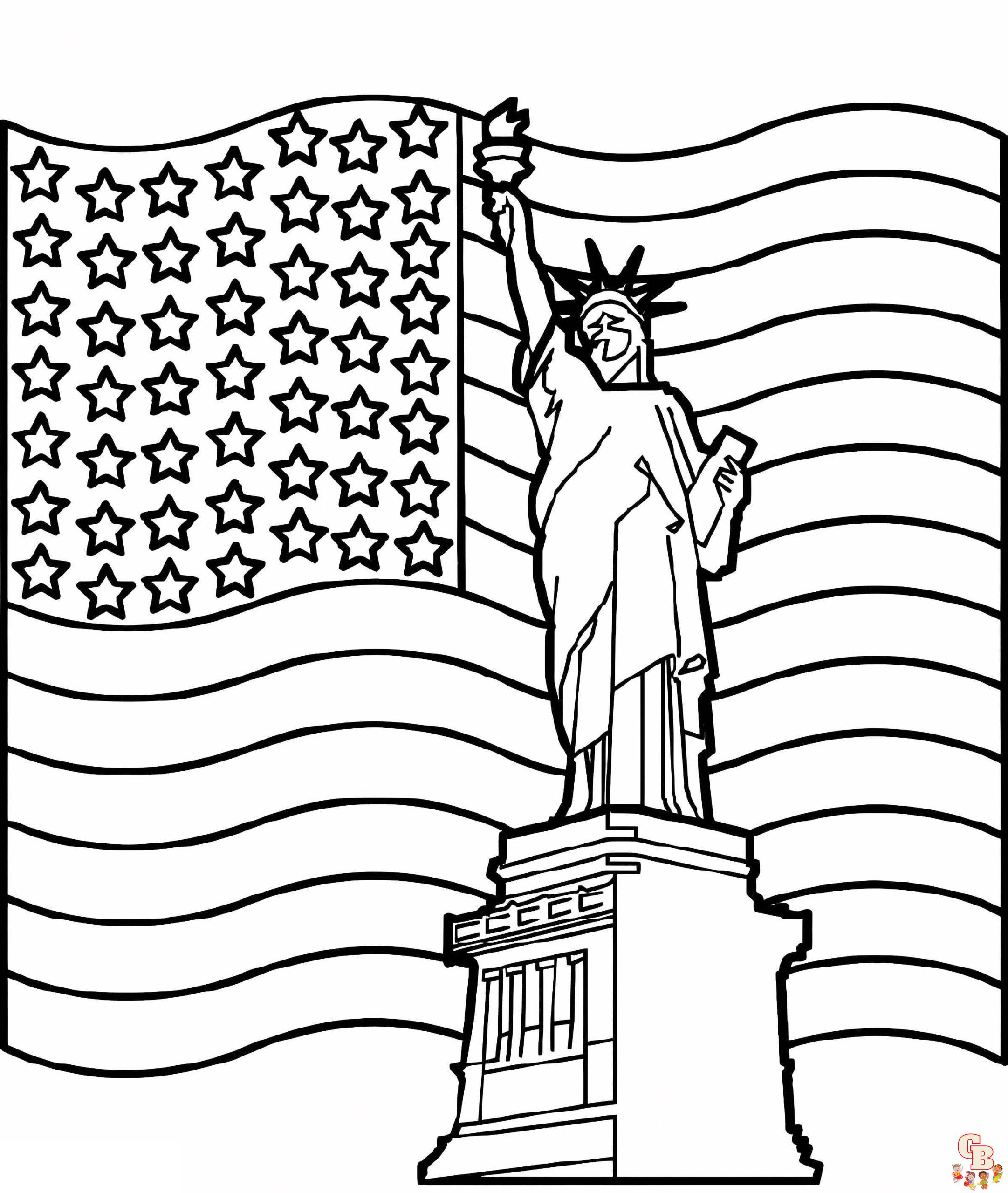 statue of liberty coloring pages free