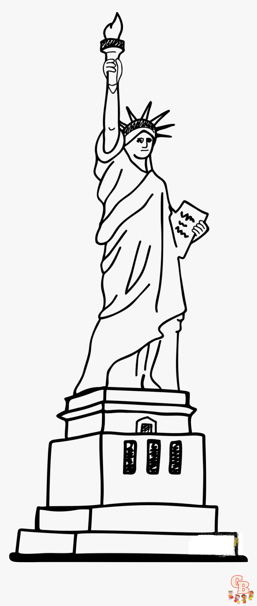 statue of liberty coloring pages to print
