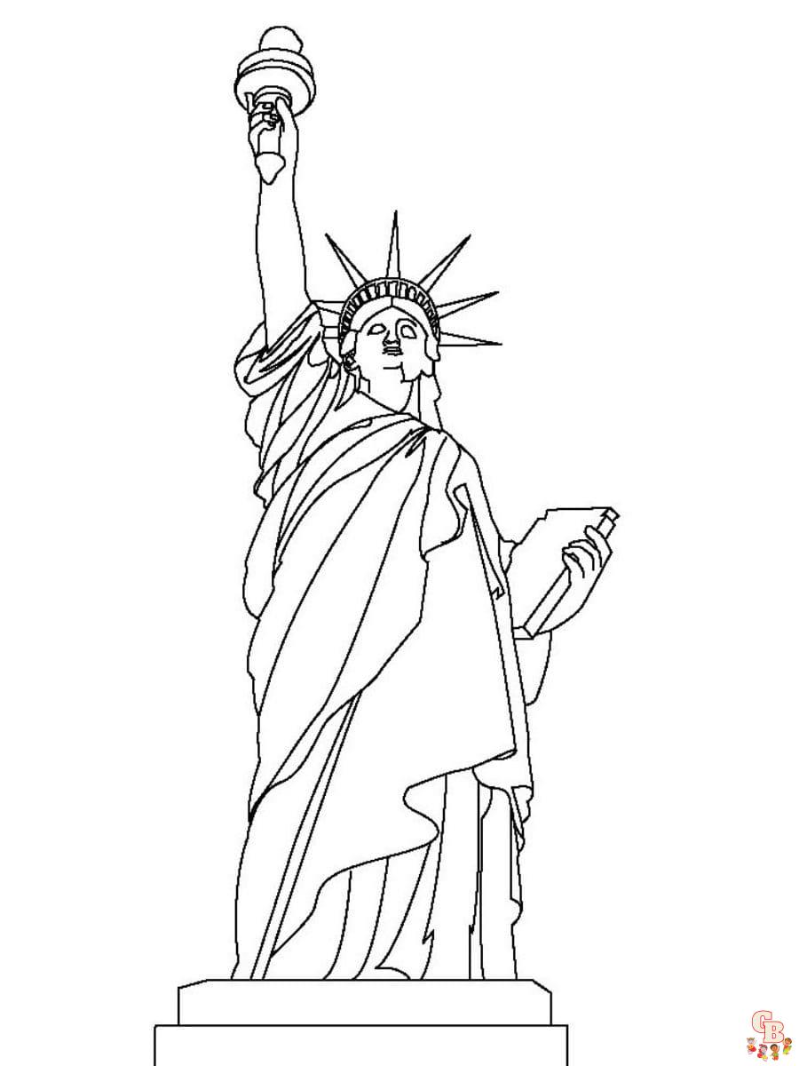 18+ Statue Of Liberty Coloring