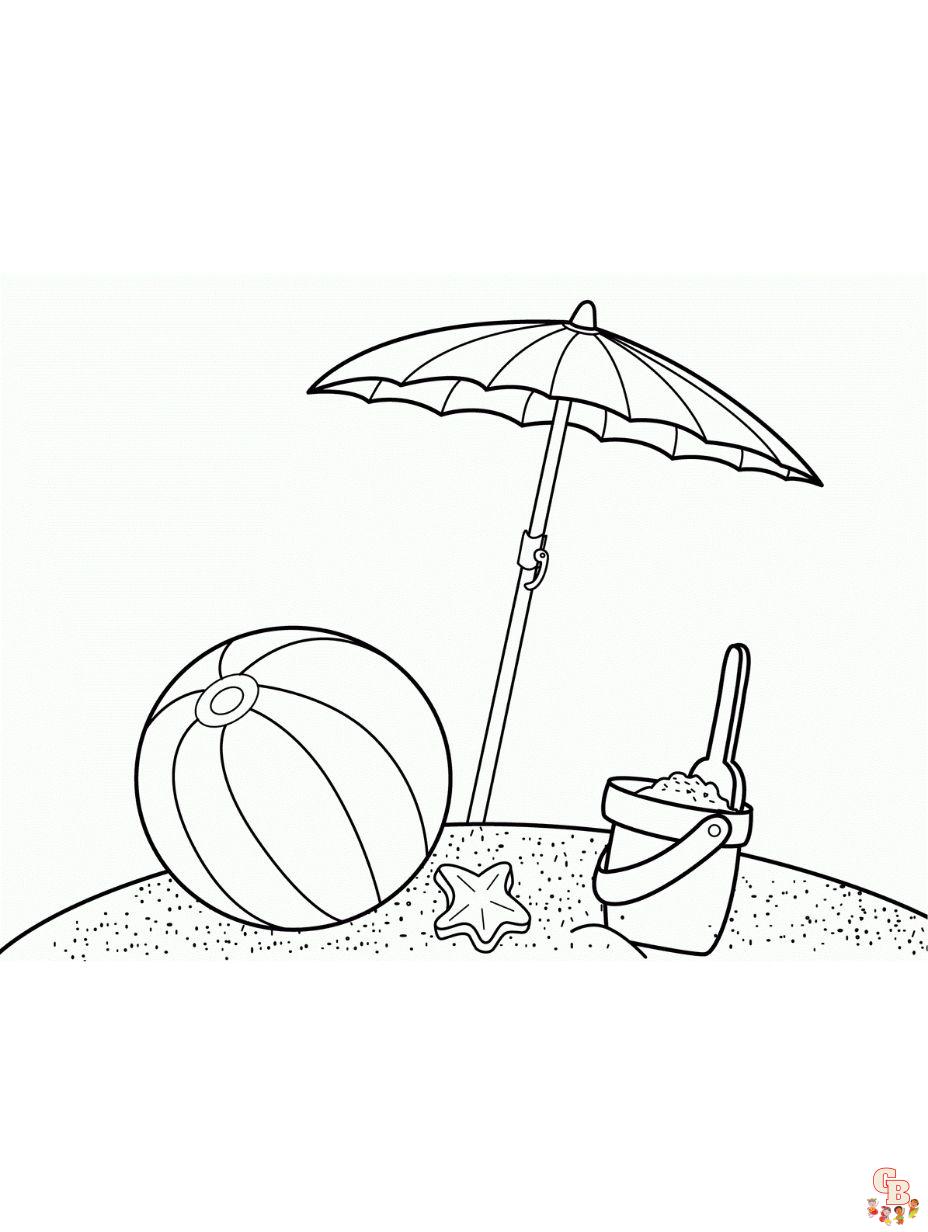 summer coloring page