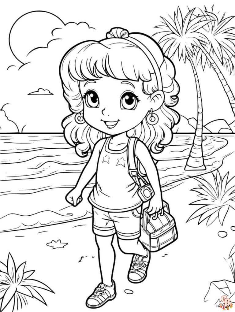 Summer Coloring Pages Free and Printable for Kids and Adults