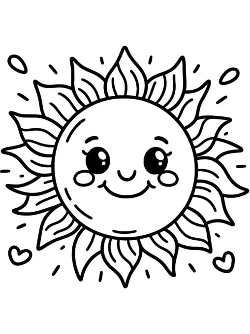 Enjoy Coloring the Sun with Free Printable Sun Coloring Pages