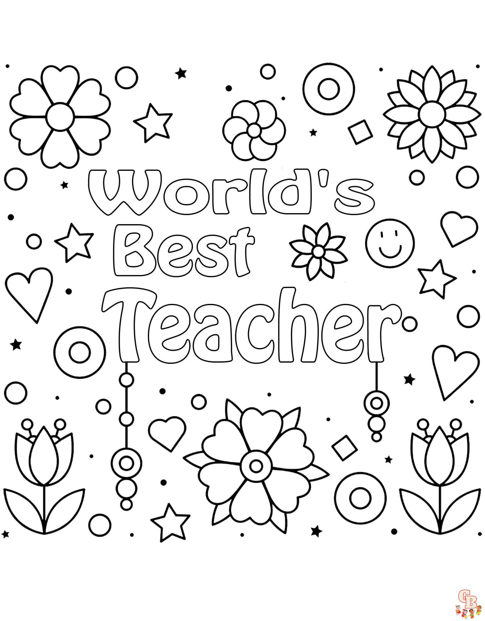 teacher appreciation coloring page printable free