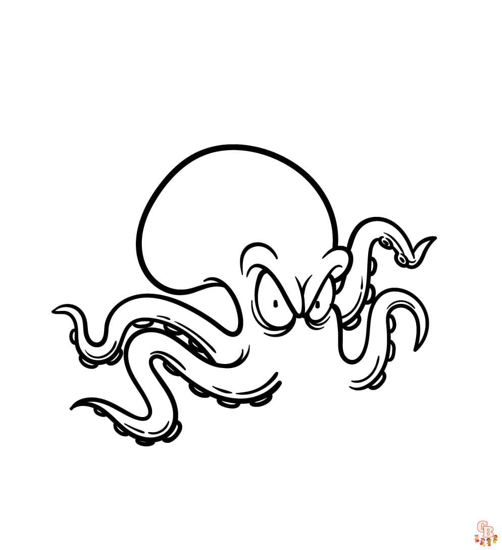 teenage kraken coloring page