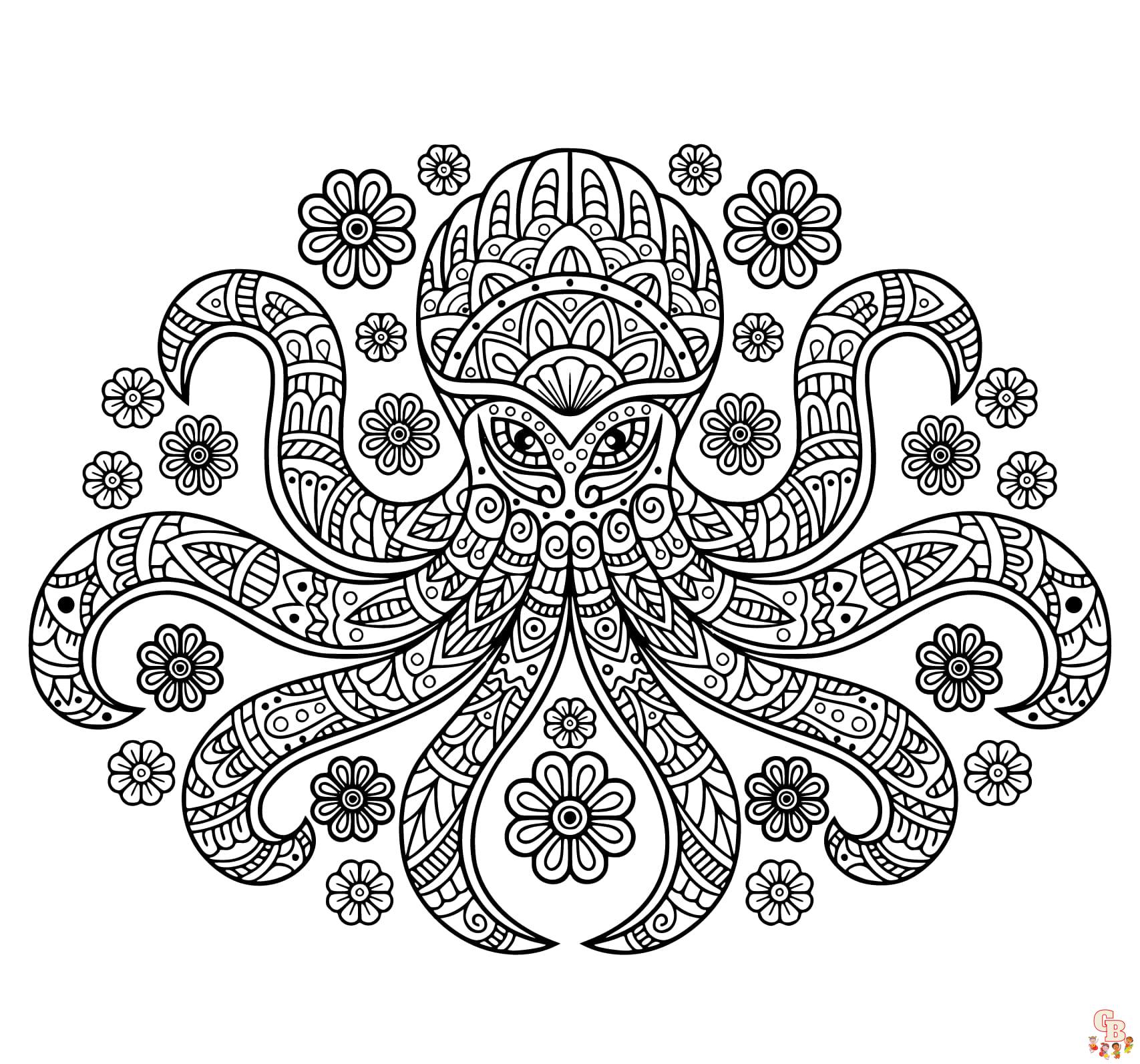 teenage kraken coloring pages