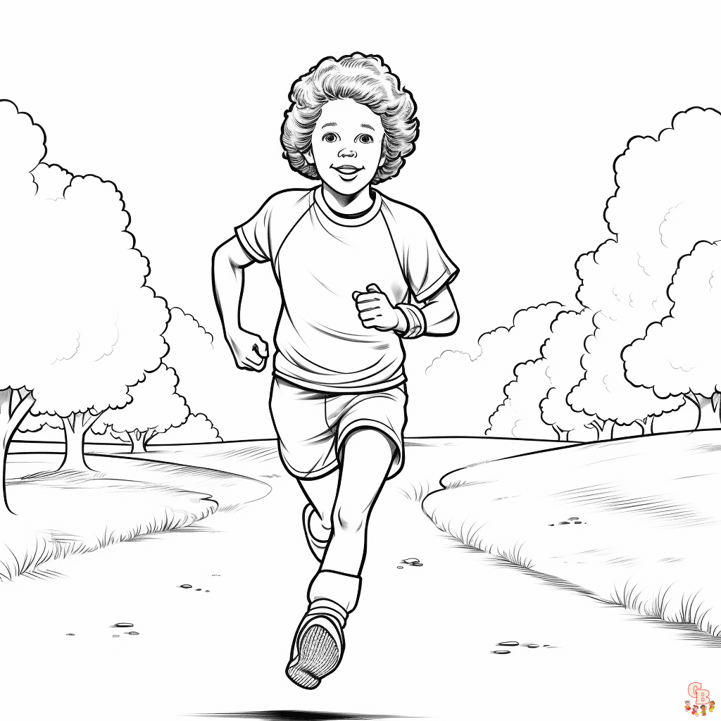 Terry Fox Coloring Pages