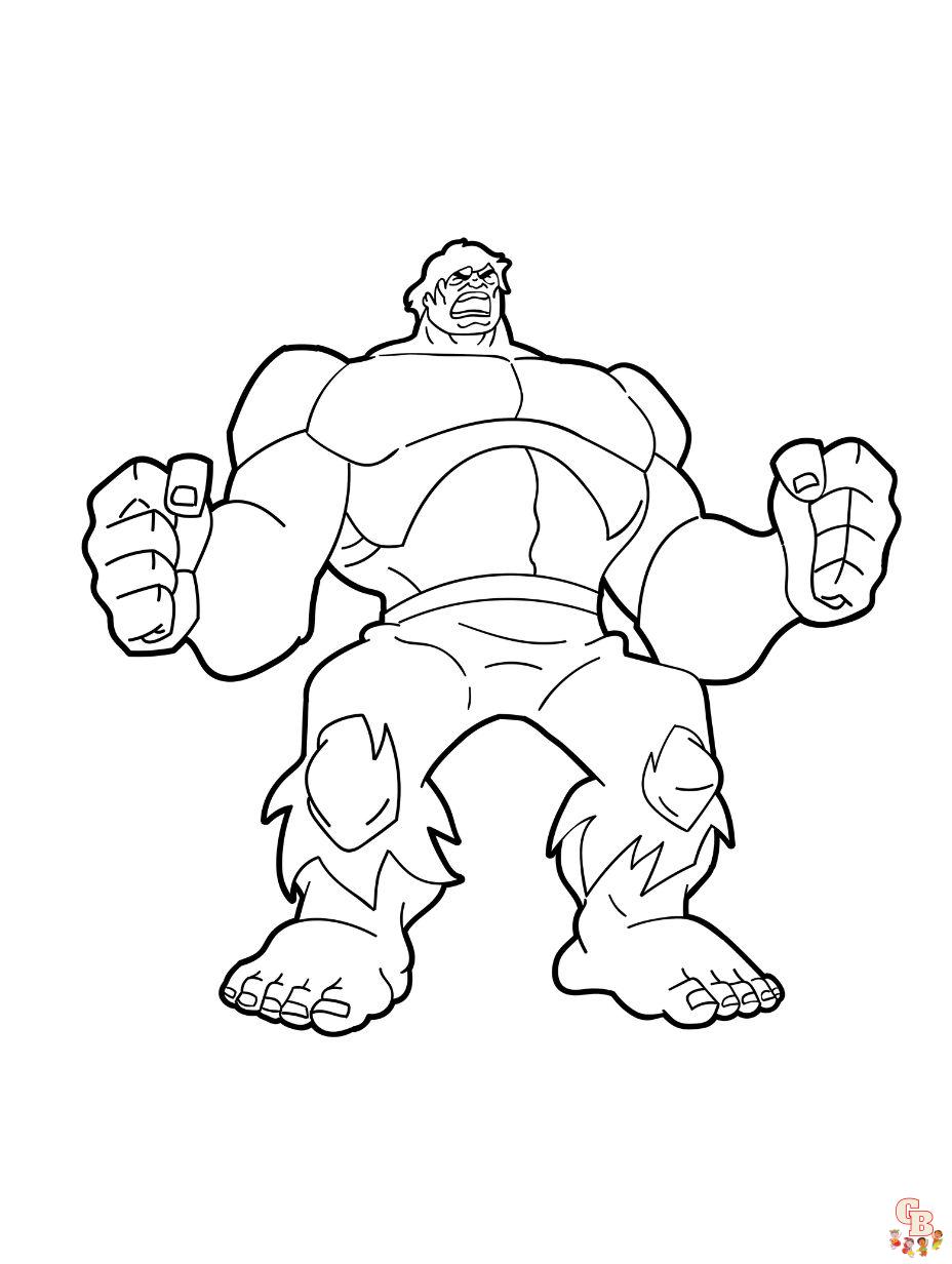 the hulk coloring pages