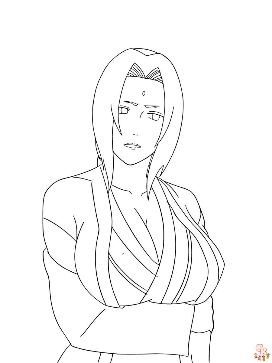 tsunade coloring pages free