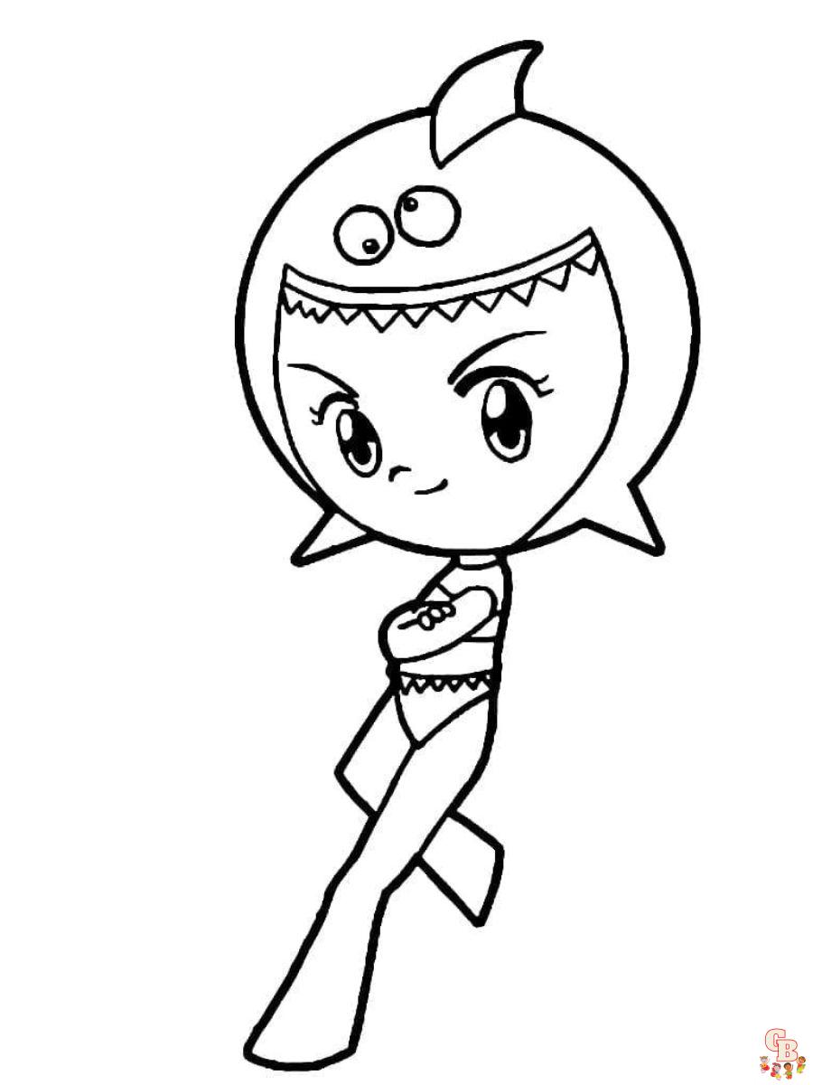 tubarina sea princess desene de colorat free